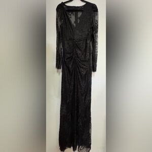 Beautiful black long lace dress
